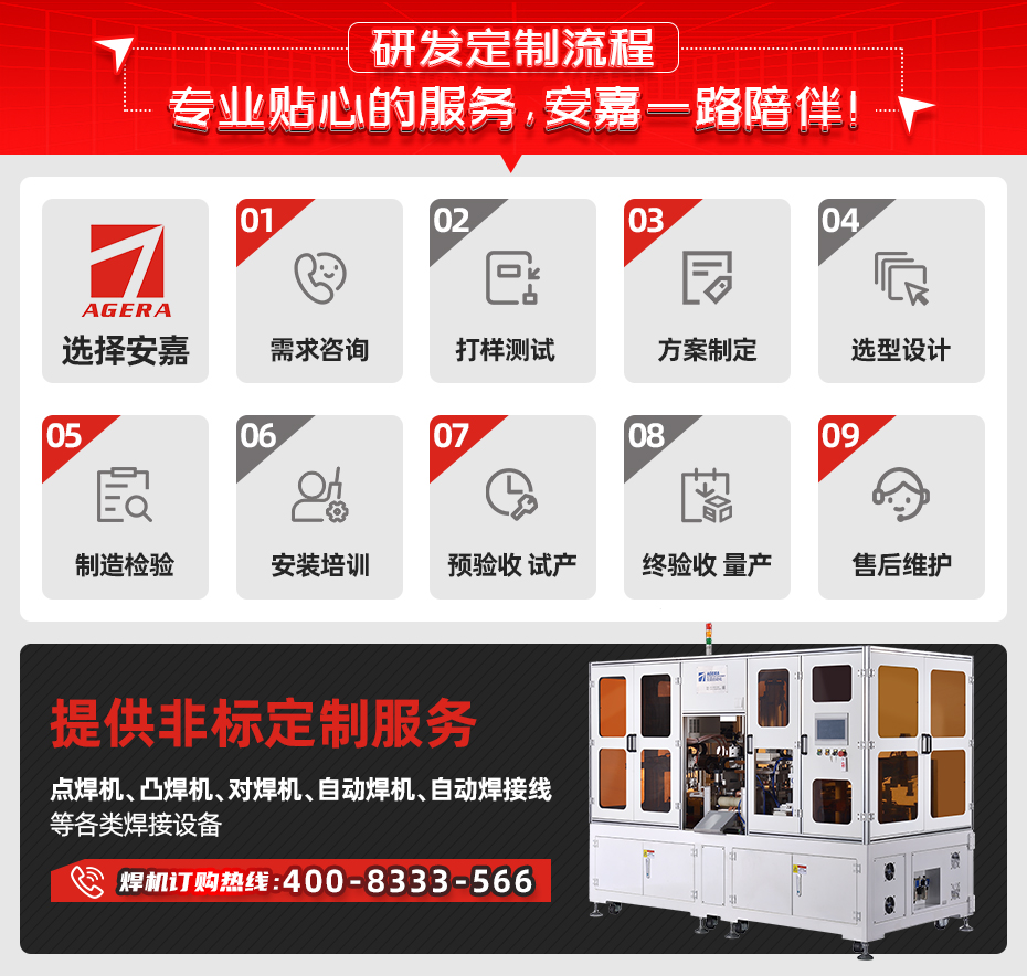 UVWN电机端子电阻钎焊机研发定制流程